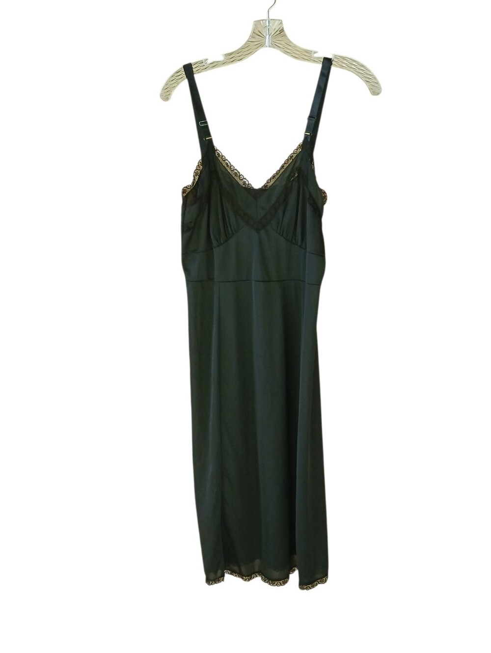 Heiress Vintage Back Lace Trimmed Nylon Slip Size 36 Average